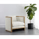 Chloe Natural / Heather Ivory Tweed Lounge Chair